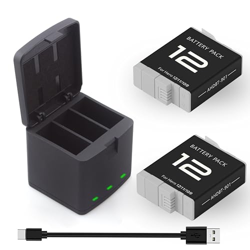 Review: Is the 2 Pack Battery for GoPro Hero 12 Black Worth It? A Guide to the 3-Channel Batteries Charger Station (2023)