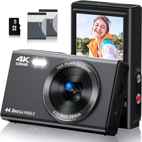 Saneen FHD Kids Camera Review: 44MP Compact Point and Shoot 4K Camera for Kids and Beginners - 2024