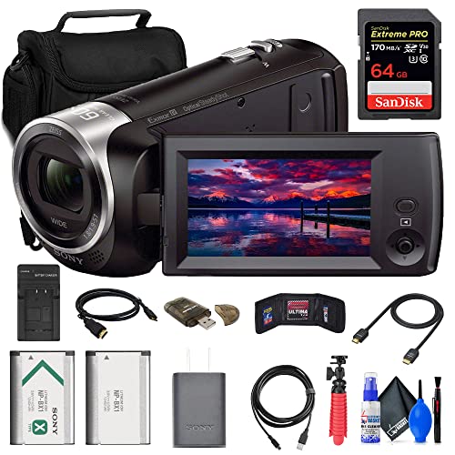 Sony HDR-CX405 HD Handycam (HDRCX405/B) + 64GB Memory Card + Bag + NP-BX1 Battery + Card Reader + HDMI Cable + Charger + Flex Tripod + Memory Wallet + Cleaning Kit (Renewed), Black: A Comprehensive Review and Buying Guide 2024