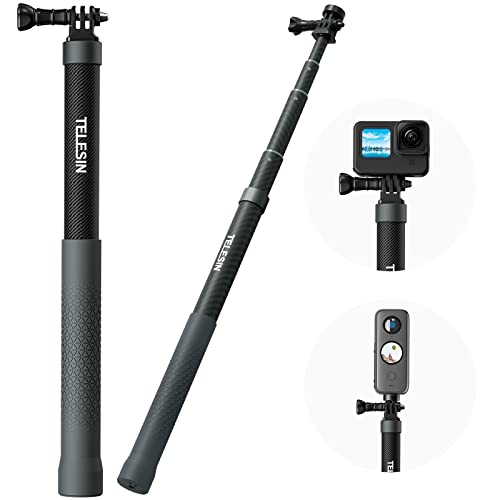 TELESIN Carbon Fiber Waterproof Selfie Stick: A Comprehensive Review for GoPro and Insta360 (2024)