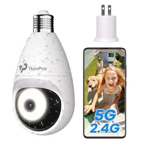 TKENPRO 5G&2.4GHz Light Bulb Security Camera: A Comprehensive Review and Guide for 2024