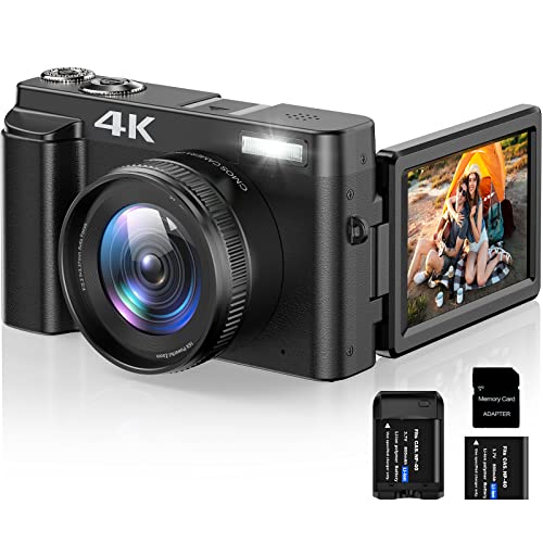 Top 5 4K Digital Cameras for Photography in 2024: Autofocus, 16X Zoom, 48MP, Vlogging, 32GB SD Card