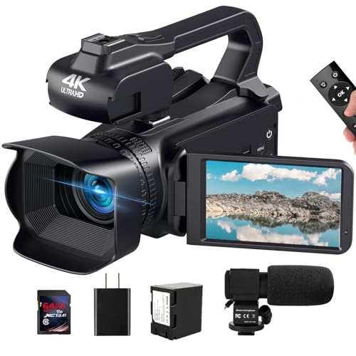 Video Camera Camcorder 4K 64MP 60FPS: A Comprehensive Review of the 2024 Model with Touch Screen, Auto Focus, and Accessories