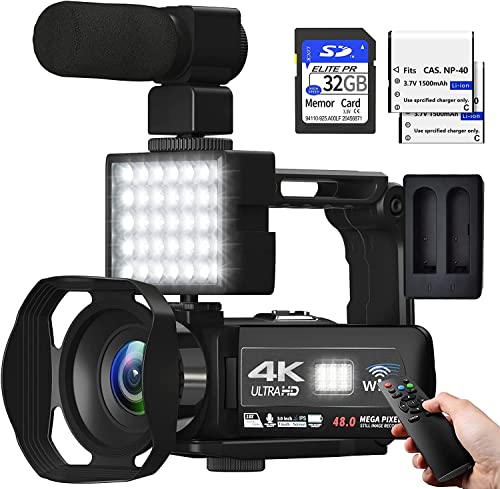 Video Camera Camcorder 4K: A Comprehensive Review of the 48MP UHD WiFi Vlogging Camera for YouTube with 18X Digital Zoom, Touch Screen, Microphone, and Accessories