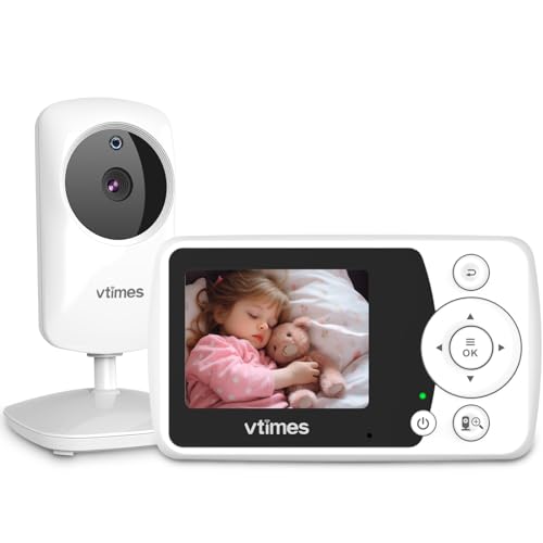 VTimes Baby Monitor with Camera and Audio: The Best Portable Baby Camera with Night Vision and 1000ft Range in 2024