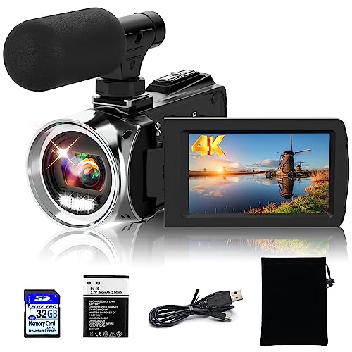 Weochi 4K Ultra HD Camcorder: A Comprehensive Review of the 48MP 30FPS Video Recorder Digital Camera with Flip Screen, 18X Digital Zoom, Microphone and More