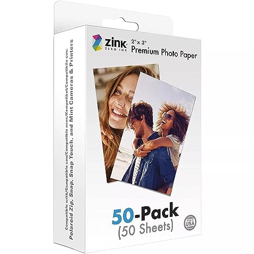 Zink 2x3 Premium Instant Photo Paper (50 Pack) Compatible with Polaroid Snap, Snap Touch, Zip and Mint Cameras and Printers: A Comprehensive Review and Buying Guide for 2023